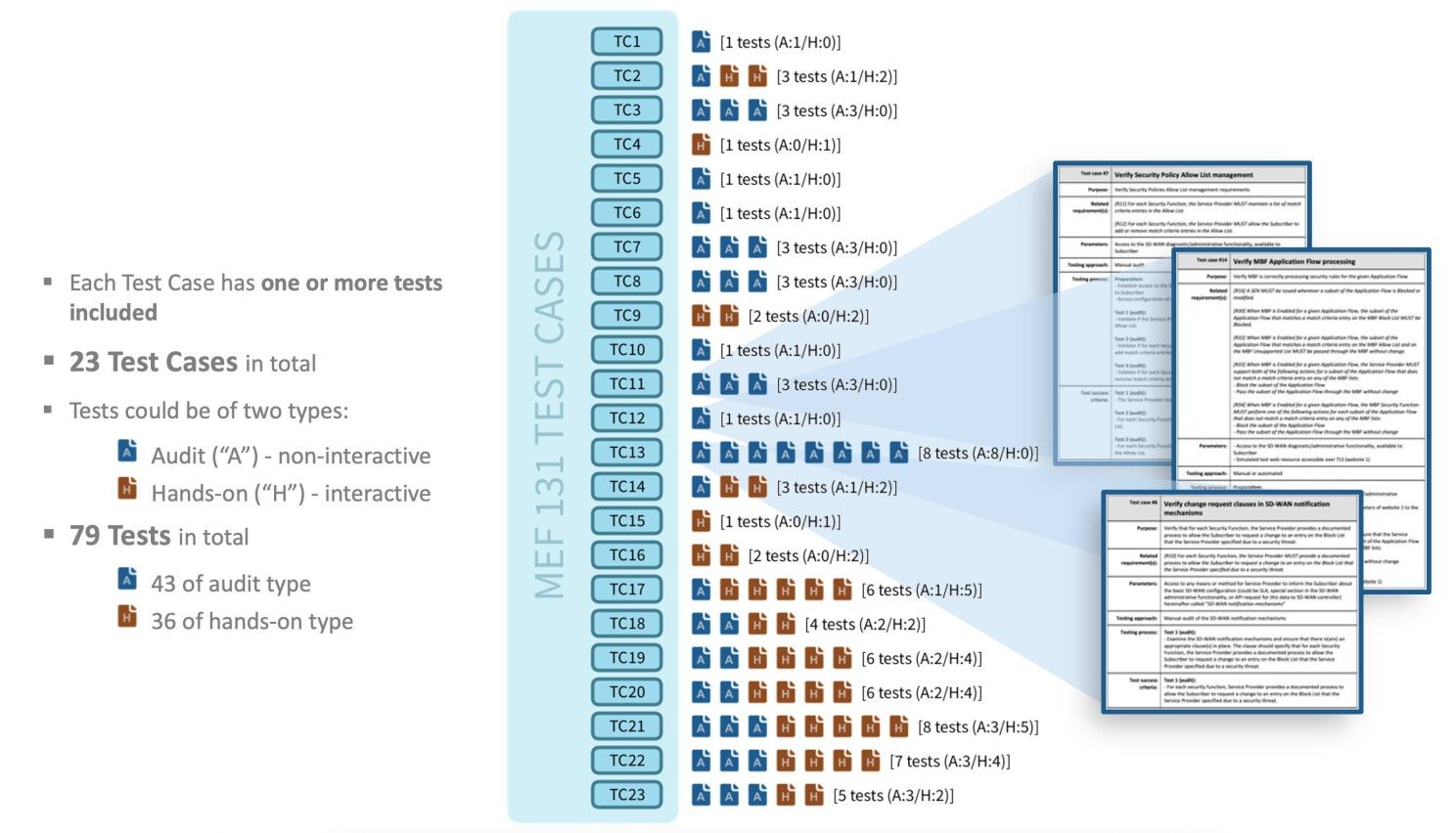 MEF W131 Test Cases